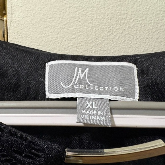 JM Collection Black Midi Dress​ - Picture 3 of 3